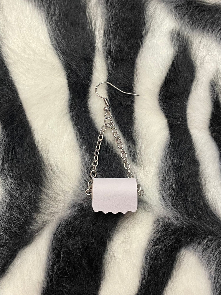 TOILET PAPER EARRING
