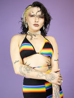 ONE BY ONE RAINBOW BIKINI TOP