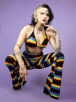ONE BY ONE RAINBOW BIKINI TOP