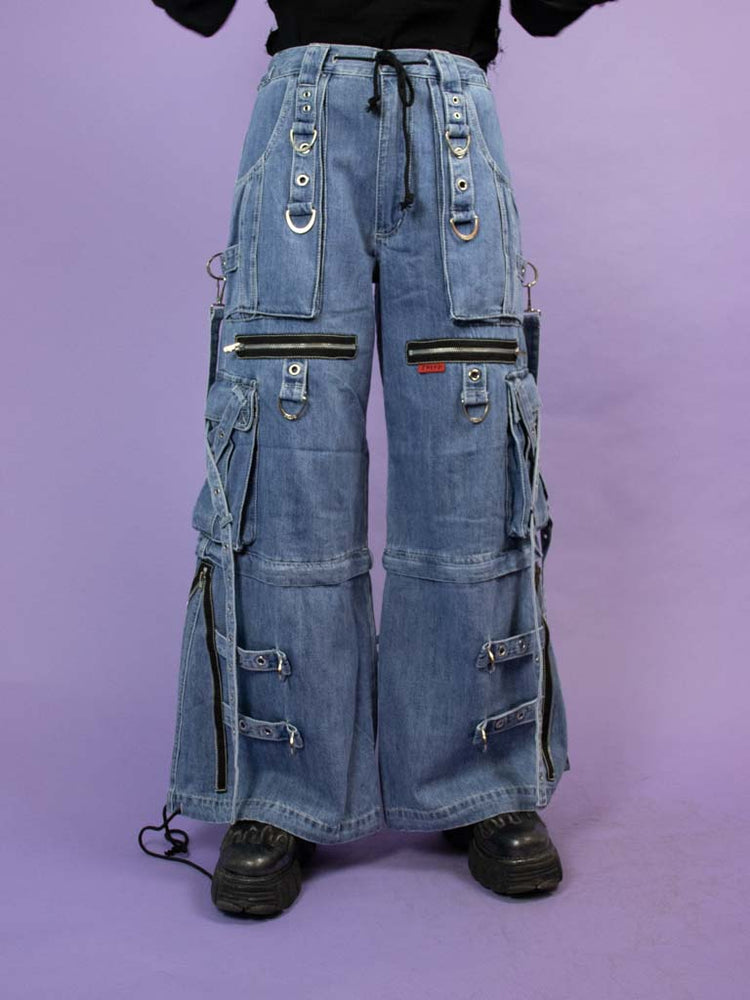 TRIPP NYC X STRAP ZIP OFF PANT LIGHT DENIM