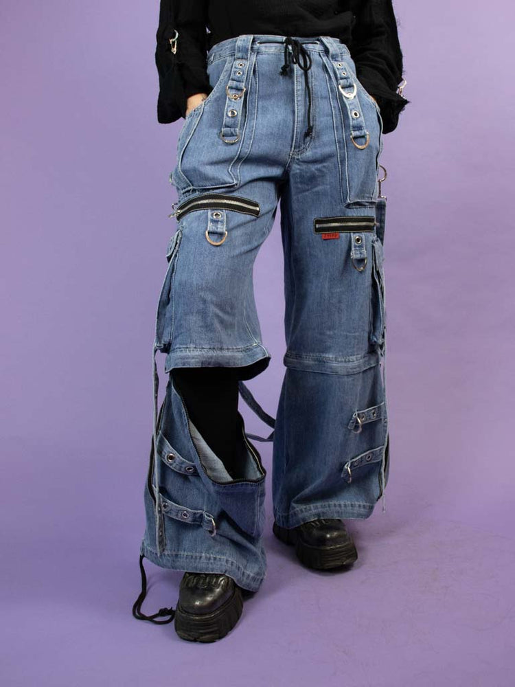 
            
                Load image into Gallery viewer, TRIPP NYC X STRAP ZIP OFF PANT LIGHT DENIM
            
        