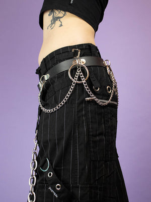 FUNK PLUS BELT WITH RINGS AND CHAIN BT531