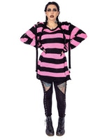 HEARTLESS ORIANA SWEATER BLACK PINK