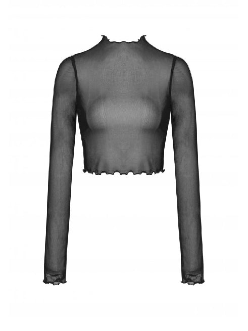 <transcy>DARK IN LOVE MESH TOP</transcy>