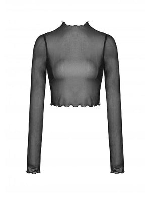 <transcy>DARK IN LOVE MESH TOP</transcy>