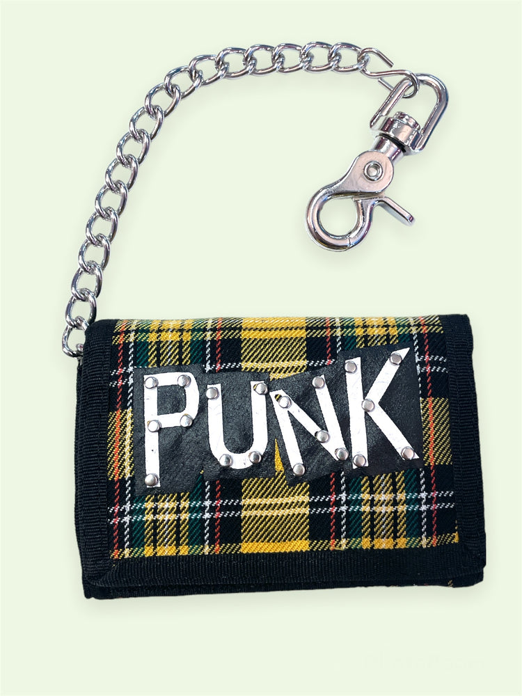 ADDICTED PLAID PUNK WALLET