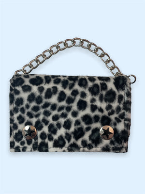 ADDICTED WHITE LEOPARD WALLET