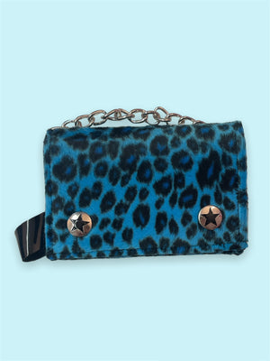 ADDICTED BLUE LEOPARD WALLET