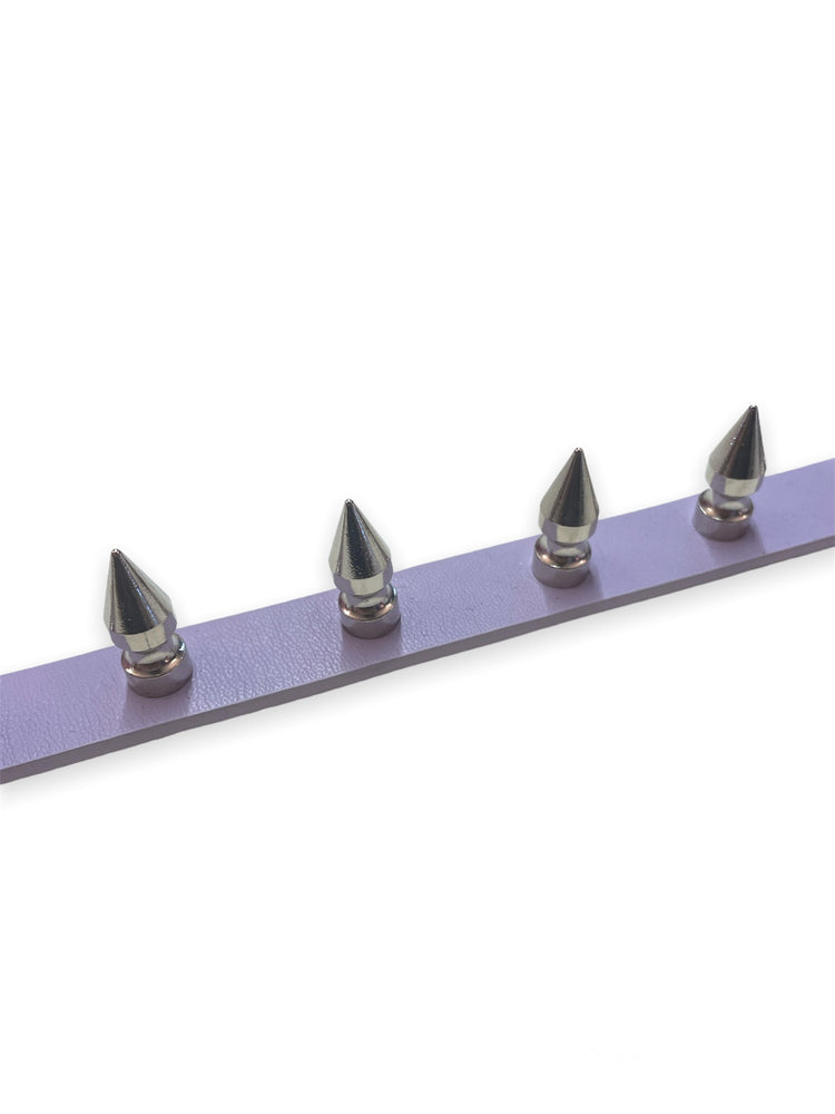 FUNK PLUS MIDI SPIKE CHOKER VEGAN LIGHT LILAC CK149