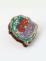 PUNKY PINS FUCK YOU CAPITALISM WOODEN PIN