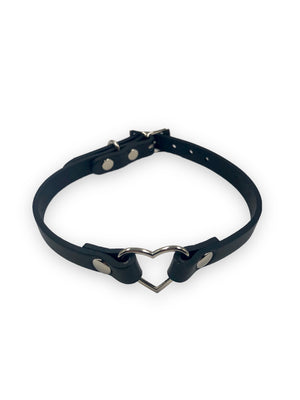 FUNK PLUS THIN CHOKER WITH HEART FC224 VEGAN