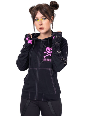 BYE BYE KITTY VOID HOOD BLACK PINK