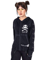 KILLER PANDA VOID HOOD BLACK WHITE