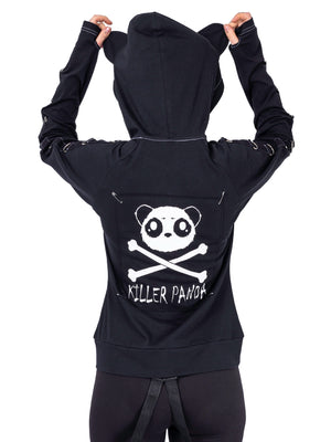 KILLER PANDA VOID HOOD BLACK WHITE