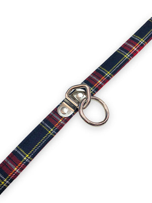 FUNK PLUS BLUE PLAID RING CHOKER