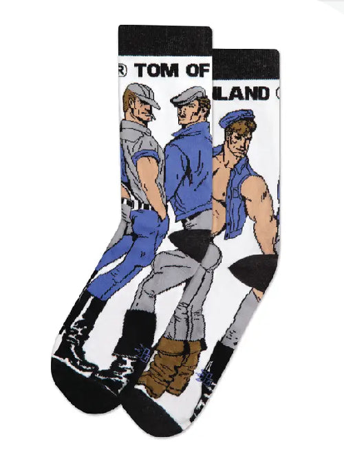 GUMBALL POODLE TOM OF FINLAND DENIM TRIO CREW SOCKS