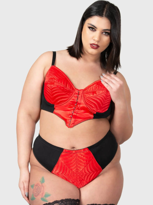 KILLSTAR SCARLET WEBUTANT PANTY PLUS SIZE