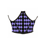 DAISY CORSETS LILA HARLEQUIN UNDERBOOB CORSET
