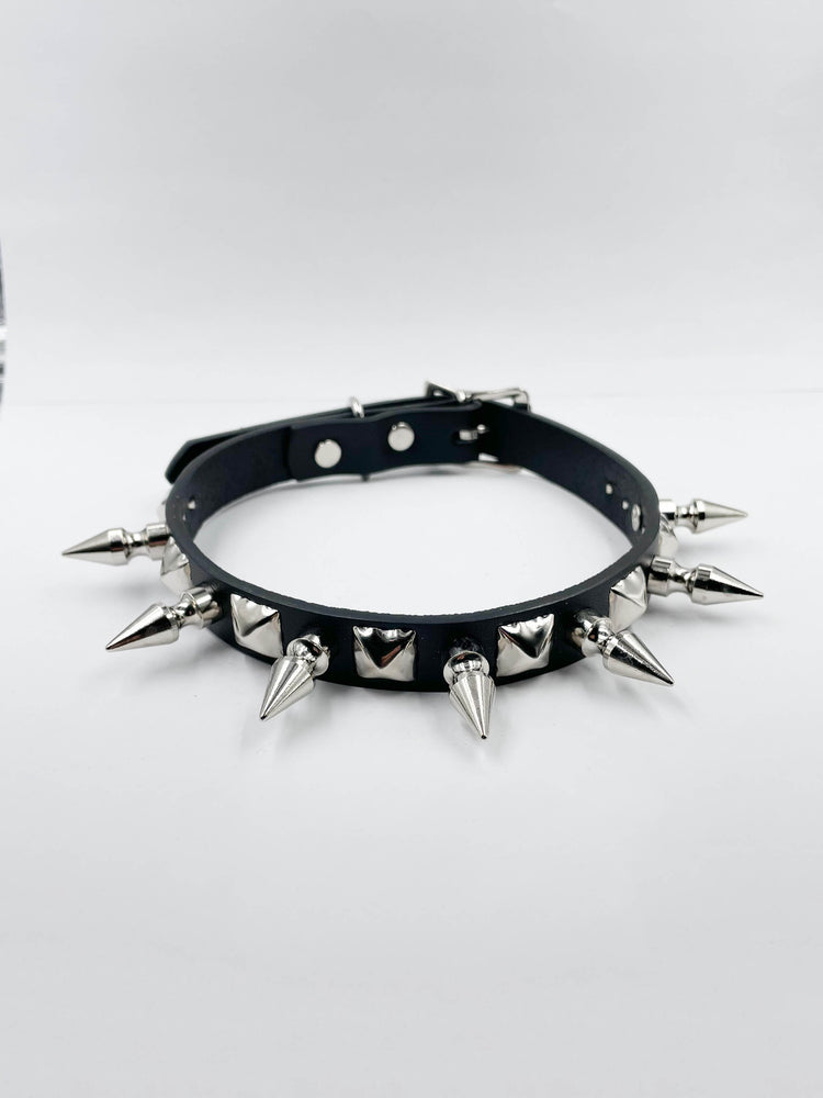 FUNK PLUS STUD AND SPIKE CHOKER CK139