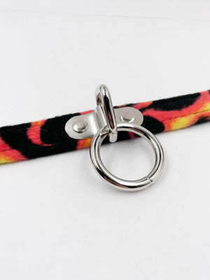 FUNK PLUS FLAME SWIRL RING CHOKER