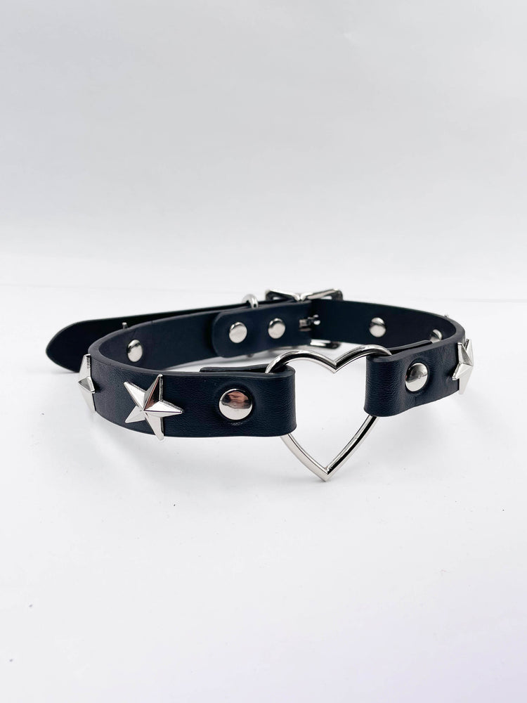 FUNK PLUS BLACK STAR CHOKER CK350