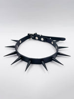 FUNK PLUS BLACK MIDI SPIKE CHOKER FCK323