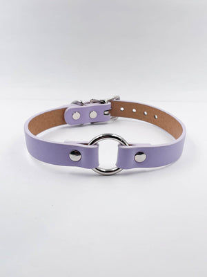 FUNK PLUS VEGAN SIMPLE O RING LILAC VEGAN CHOKER CK169