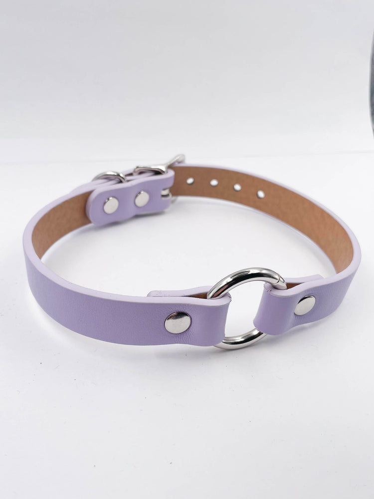 FUNK PLUS VEGAN SIMPLE O RING LILAC VEGAN CHOKER CK169