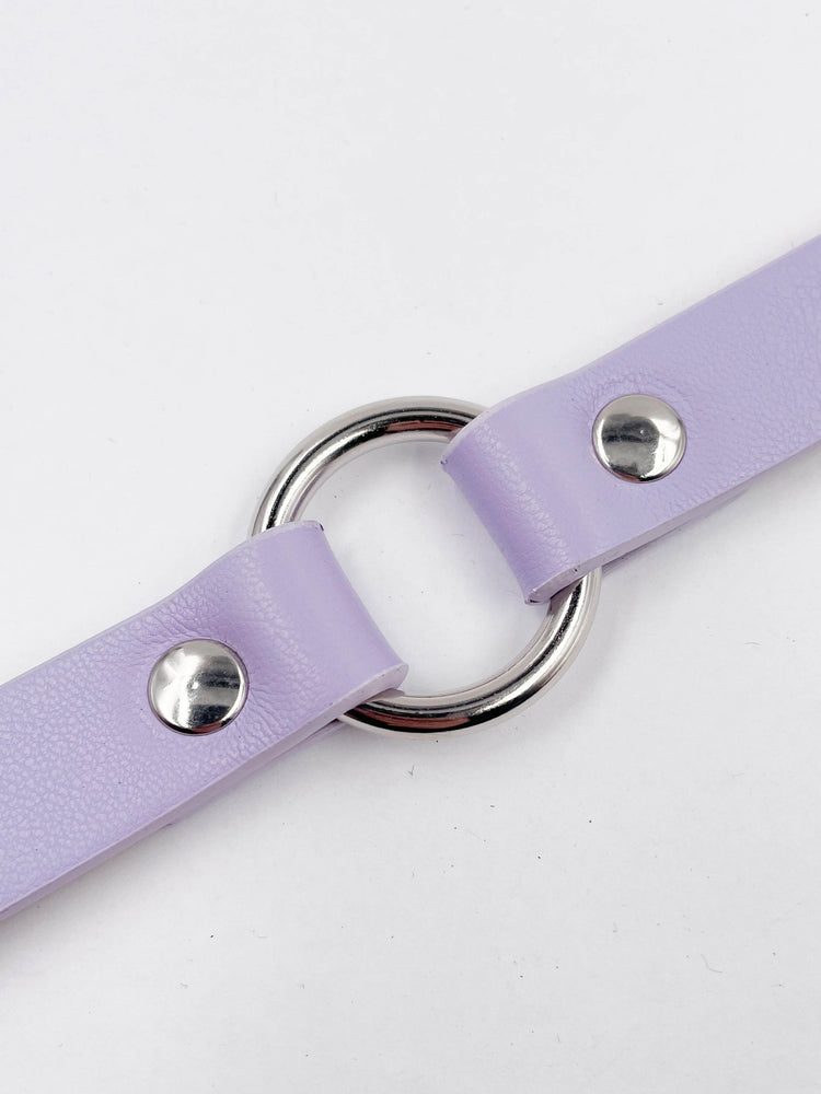 FUNK PLUS VEGAN SIMPLE O RING LILAC VEGAN CHOKER CK169