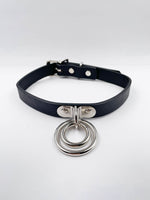 FUNK PLUS BLACK DOUBLE O RING CHOKER FC264