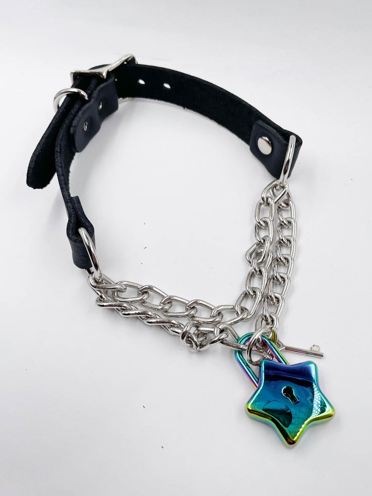 FUNK PLUS RAINBOW STAR CHAIN CHOKER