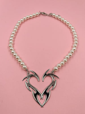 PEARL AND TRIBAL NECKLACE