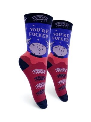 GROOVY THINGS YOU ARE FUCKED SOCKS