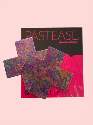 PASTEASE PURPLE SNAKE CROSS