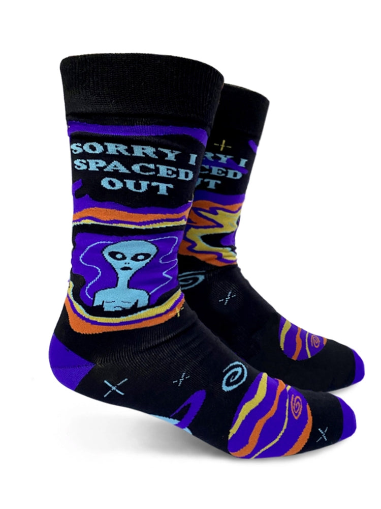 GROOVY THINGS SORRY I SPACED OUT SOCKS MENS