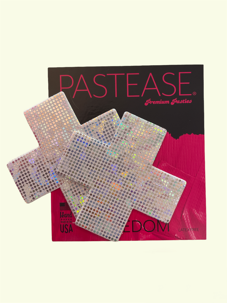 
            
                Load image into Gallery viewer, PASTEASE WHITE HOLO CROSS
            
        