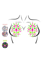 LEG AVENUE RIOT NEON NIPPLE JEWELS STICKER